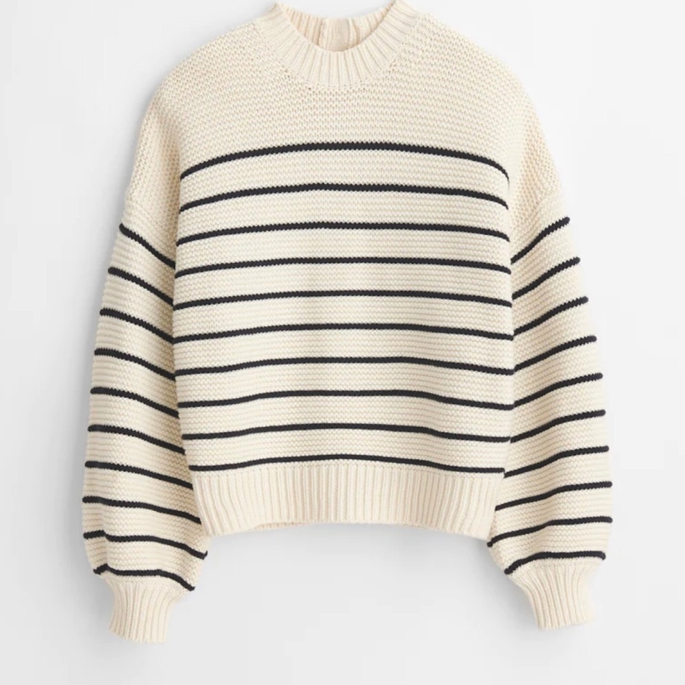 100 % cotton knit striped sweater by Alex Mill